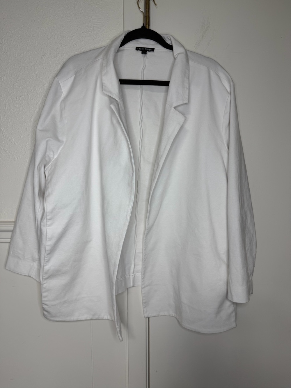 Eileen Fisher Open-Front Casual Button-Down Shirt Jacket 3X